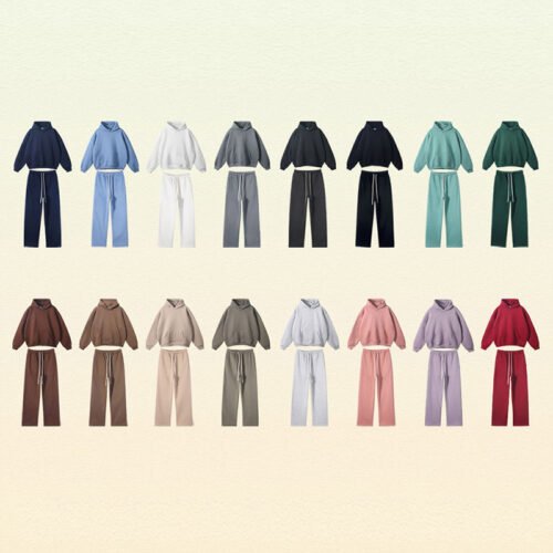 Custom Mens Tracksuit Oversized Hoodie Set - Hoodies & Pullover Sweatshirts - 香港鴻奇實業有限公司