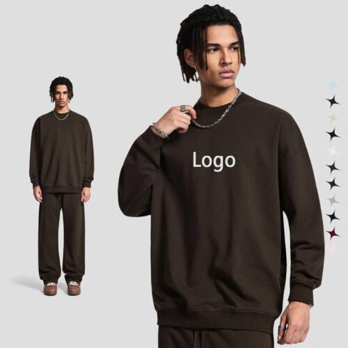 Custom Oversized Crewneck Sweatshirt - Hoodies & Pullover Sweatshirts - 香港鴻奇實業有限公司