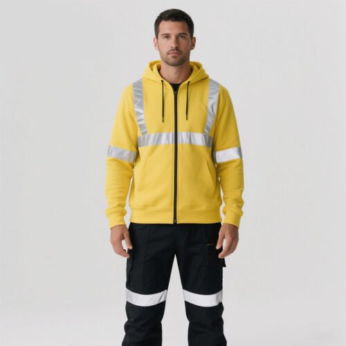 Reflective Hi Vis FR Work Hoodie Jacket - Workwear & Uniforms - 香港鴻奇實業有限公司